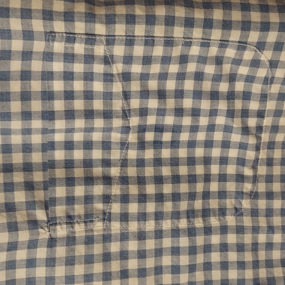 Bonobos Blue And White Gingham Button Down Shirt Sz Large Slim Fit - Picture 4 of 11